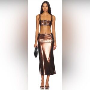 We wore what metallic skirt size 4
